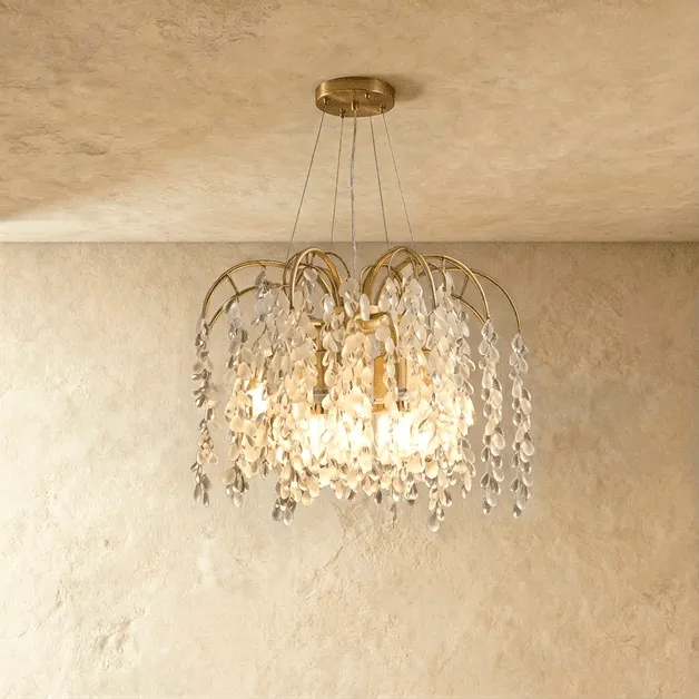 Shajar Crystal Chandelier — Zarvo Lighting LED Pendant Lights 30.0W 