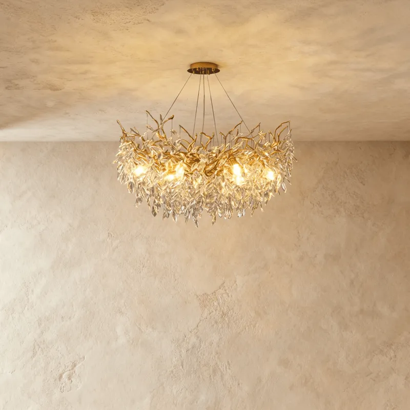Lamean Crystal Chandelier — Zarvo Lighting LED Pendant Lights 72.0W 3000K