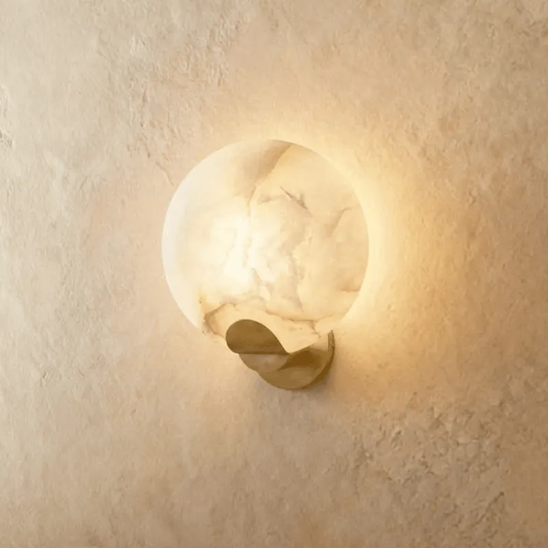 Cruim Alabaster Wall Sconce — Zarvo Lighting LED Wall Lights  