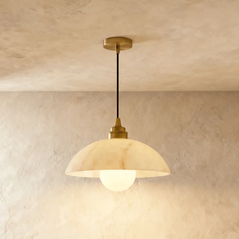 Cupola Alabaster Pendant Light — Zarvo Lighting LED Pendant Lights  