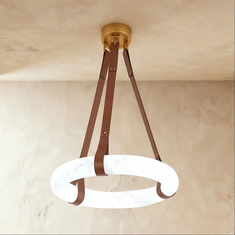 Aktis Alabaster Pendant Light — Zarvo Lighting LED Pendant Lights  3000K