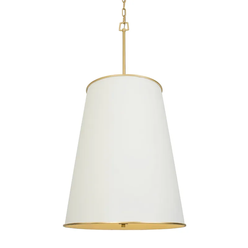 Coco 9 Light Foyer - Matte White/French Gold — Varaluz Lighting LED Smart & Connected Lighting  