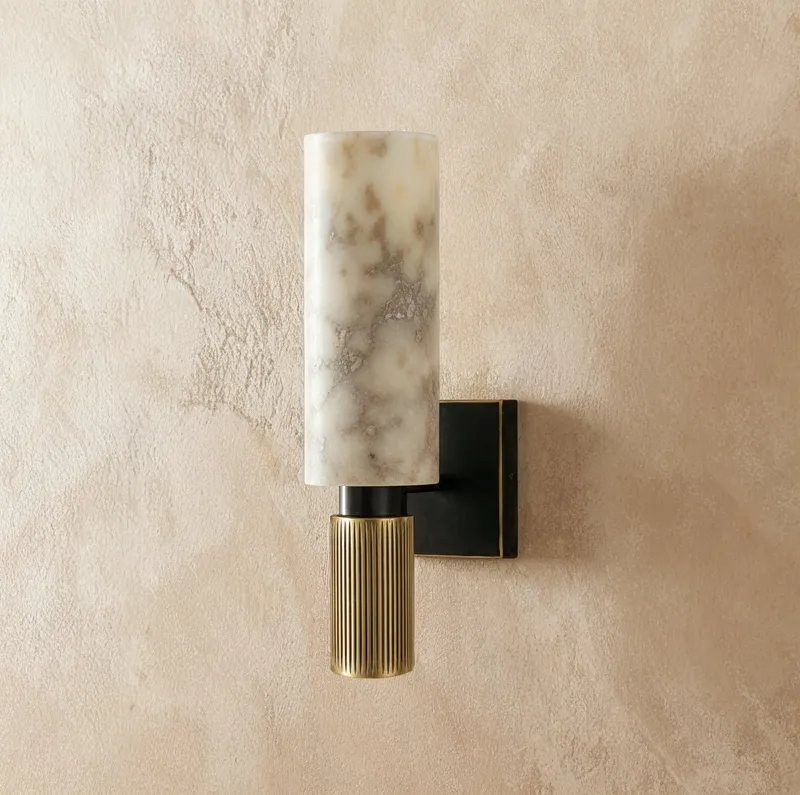 Ansu Alabaster Wall Lamp — Zarvo Lighting LED Wall Lights  3000K