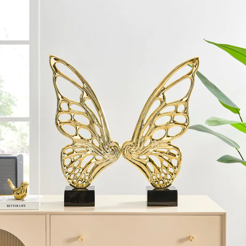 Butterfly Wings Sculpture // Gold — Finesse Decor LED General Lighting  