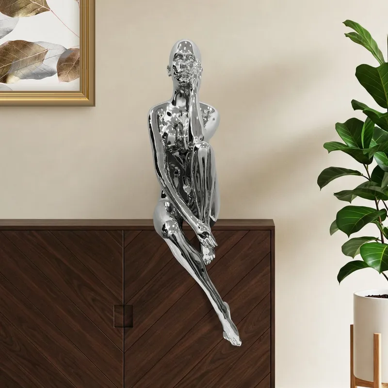 Antoinette Doll Sculpture // Chrome — Finesse Decor LED General Lighting  