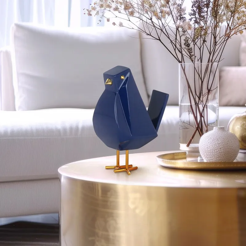 Bird Sculpture // Large Navy Blue — Finesse Decor LED General Lighting  