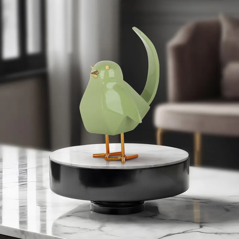 Bird Sculpture // Large Green — Finesse Decor LED General Lighting  