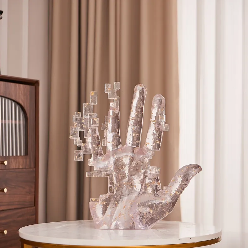 Pixel Hand // Clear Mix Gold — Finesse Decor LED General Lighting  