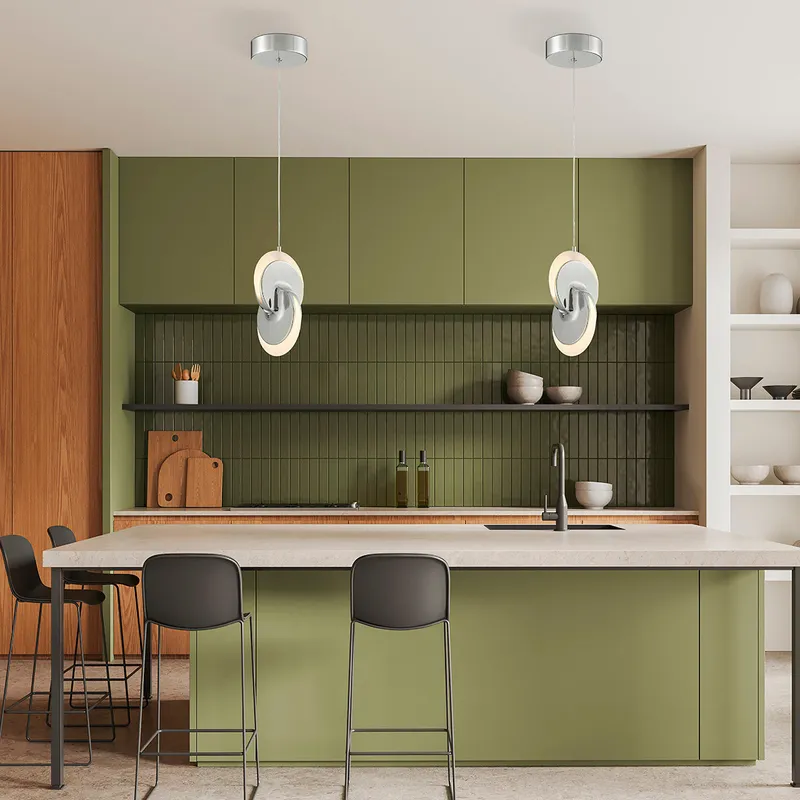 Deuterium Pendant // Chrome — Finesse Decor LED Pendant Lights 7.0W 