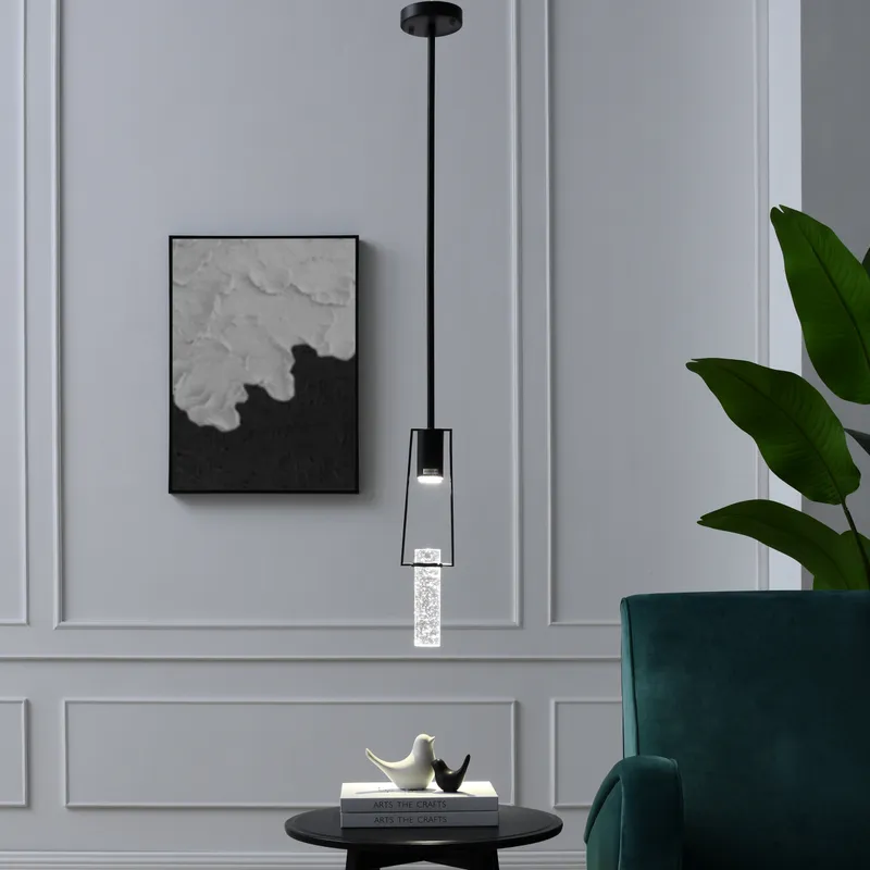 Harmony Single Pendant // Matte Black — Finesse Decor LED Pendant Lights 5.0W 