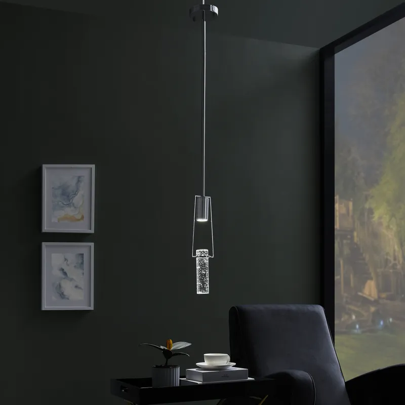 Harmony Single Pendant // Chrome — Finesse Decor LED Pendant Lights 5.0W 