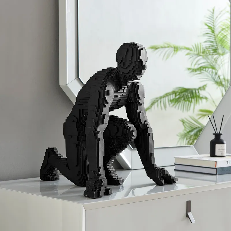 Pixel Running Man  // Matte Black — Finesse Decor LED General Lighting  