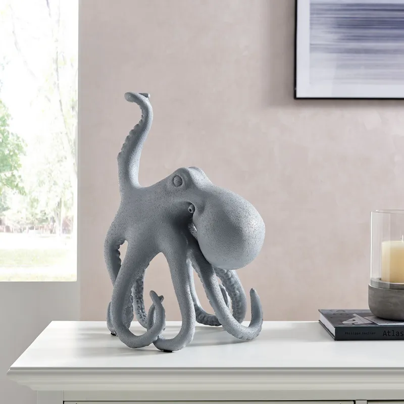 Sugvar the Octopus // Frosted Light Gray — Finesse Decor LED General Lighting  