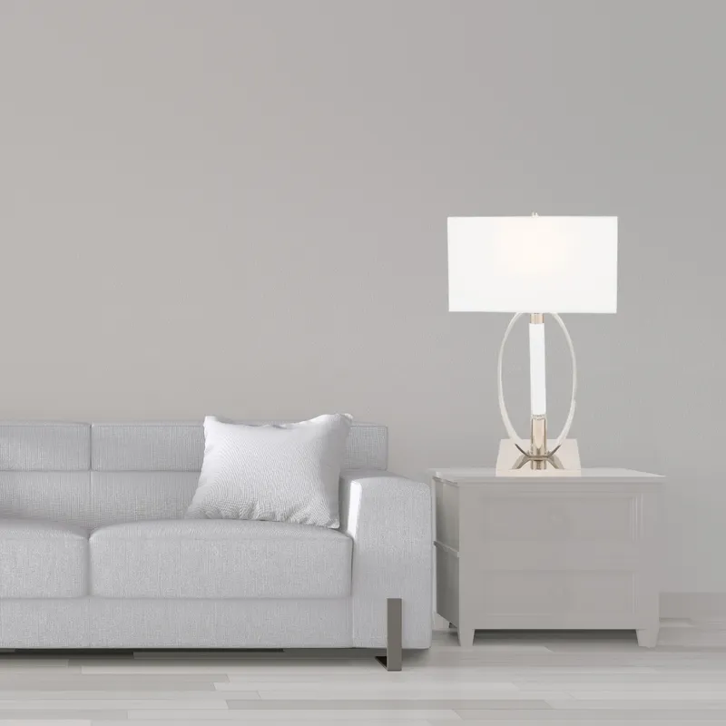 Sparkling Crystal & Chrome Table Lamp // 2 Light — Finesse Decor LED General Lighting  