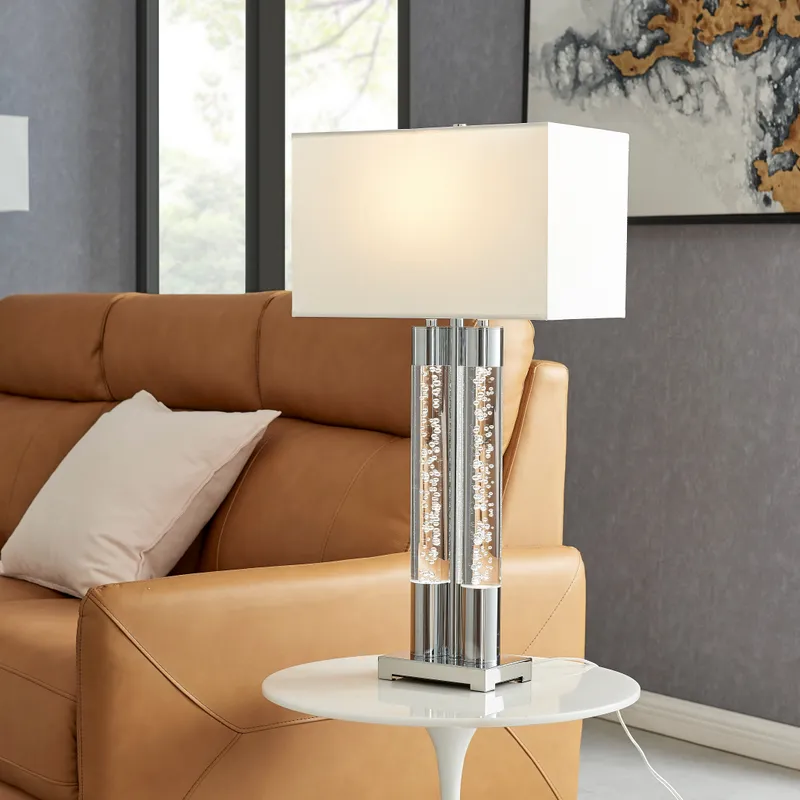 Acrylic Table Lamp // Chrome — Finesse Decor LED General Lighting 3.0W 