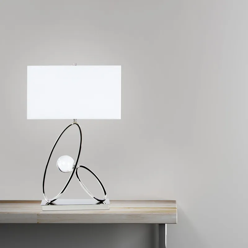 Ovals in Crystal Table Lamp // 1 Light — Finesse Decor LED General Lighting  
