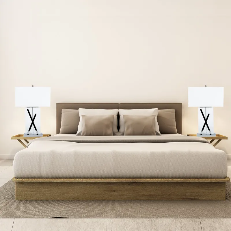 1 Light with USB Charger X Table Lamp // Chrome and Crystal — Finesse Decor LED General Lighting  