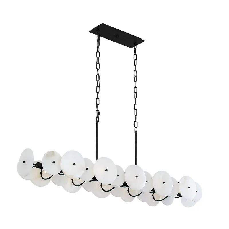 Cosmos 10 Light   Linear Pendant - Matte Black — Varaluz Lighting LED Linear Lights  