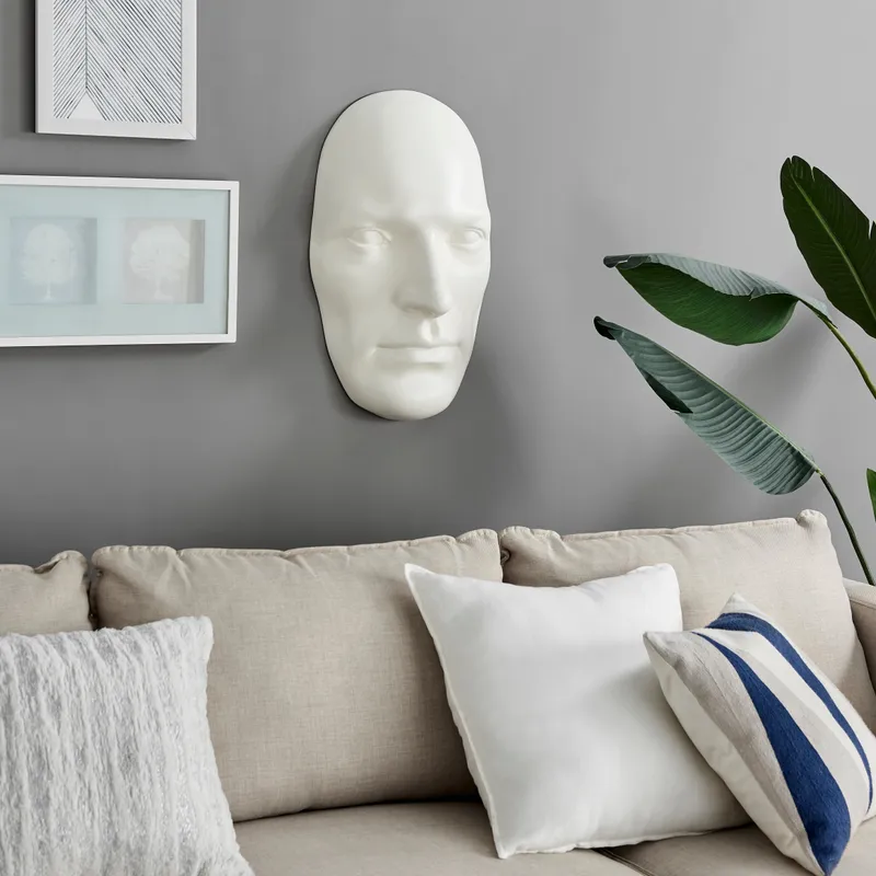 Sumerian Masculine Face // Matte White — Finesse Decor LED General Lighting  