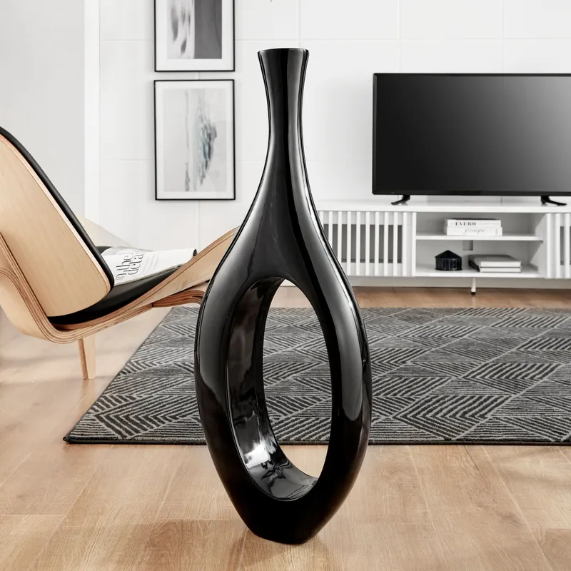 Trombone Vase // Small Black — Finesse Decor LED General Lighting  