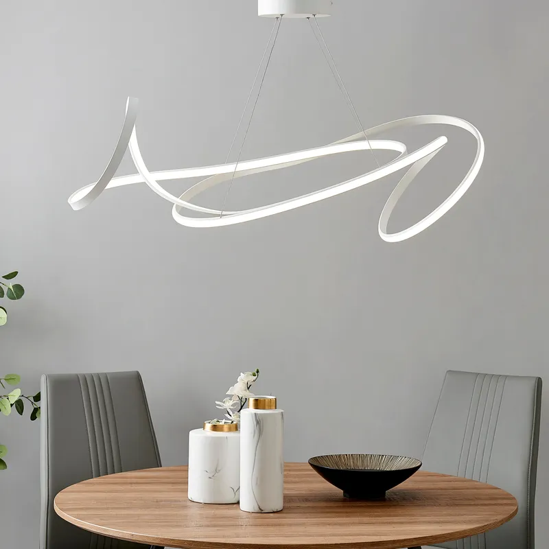 Moscow LED Chandelier // White — Finesse Decor LED Pendant Lights 60.0W 4000K