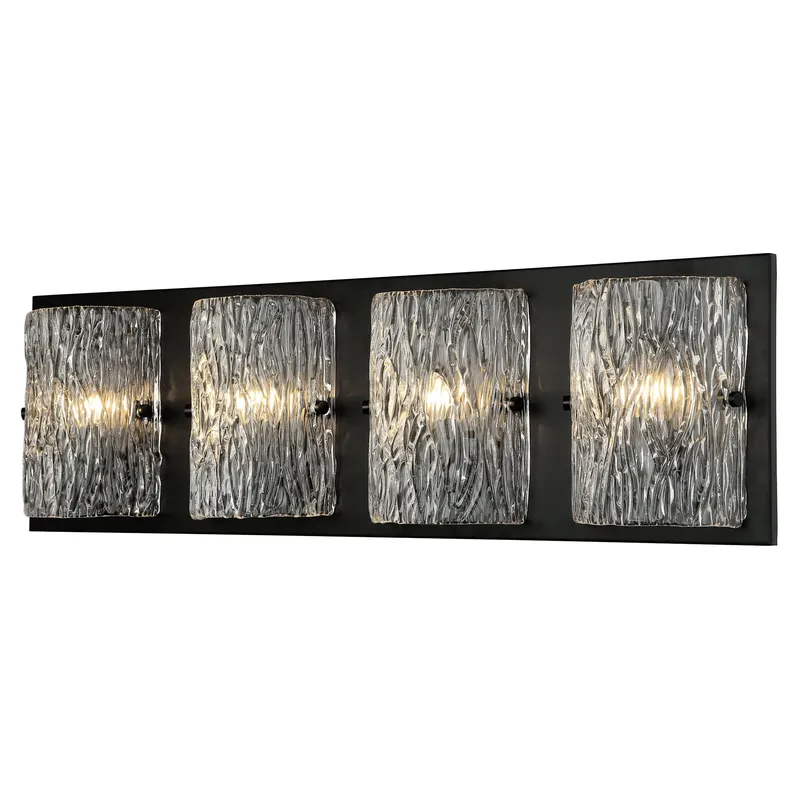 Morgan 4 Light Bath - Black — Varaluz Lighting LED Smart & Connected Lighting  