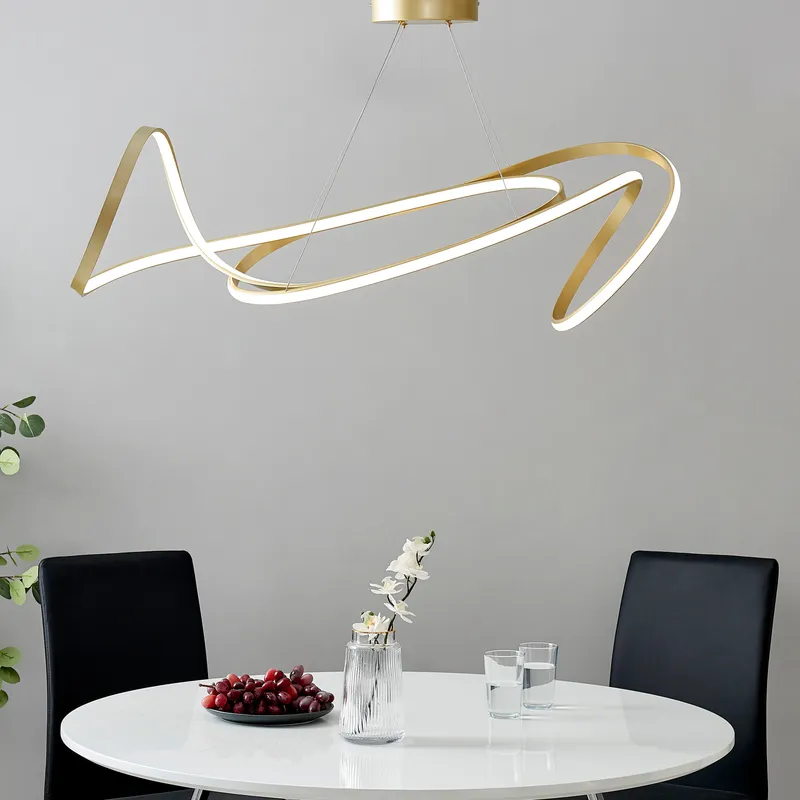 Moscow LED Chandelier // Gold — Finesse Decor LED Pendant Lights 60.0W 4000K