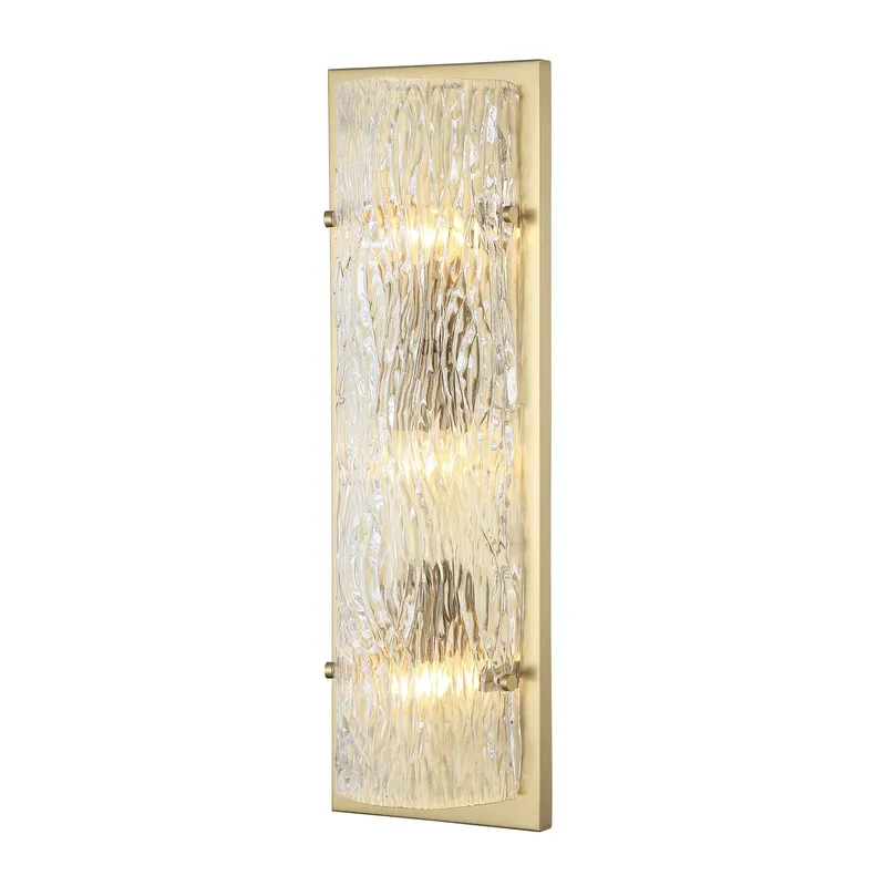 Morgan 3 Light Sconce - Satin Brass — Varaluz Lighting LED Wall Lights  
