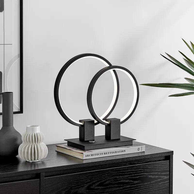 Hong Kong LED Short Table Lamp // Matte Black — Finesse Decor LED General Lighting 16.0W 4000K
