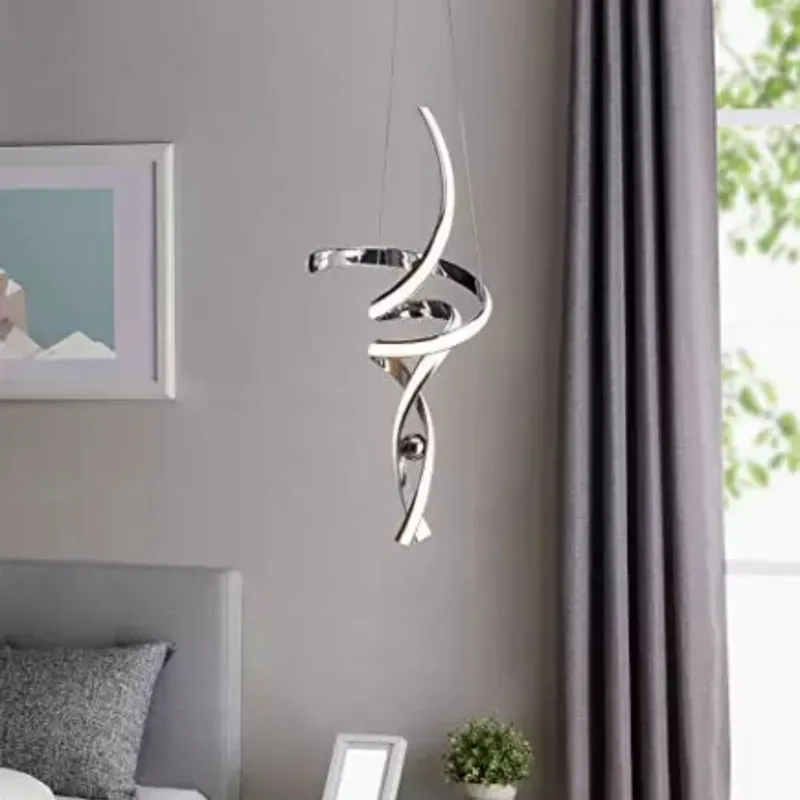 Hamburg LED Chandelier // Chrome — Finesse Decor LED Pendant Lights 30.0W 4000K
