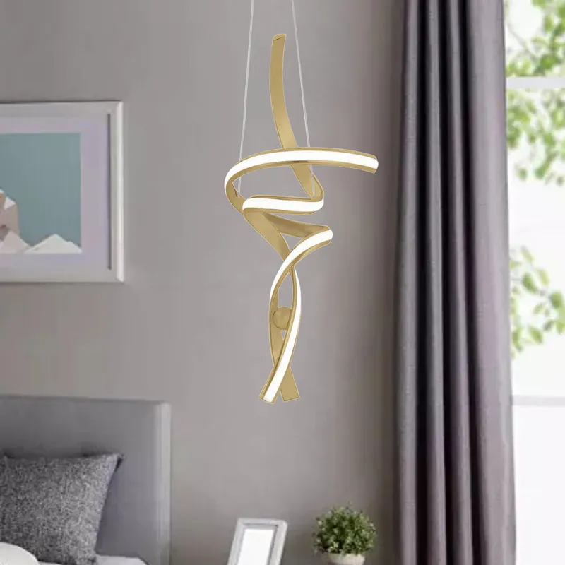 Hamburg LED Chandelier // Sandy Gold — Finesse Decor LED Pendant Lights 30.0W 4000K