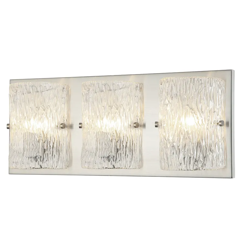Morgan 3 Light Bath - Brushed Nickel — Varaluz Lighting LED Smart & Connected Lighting  