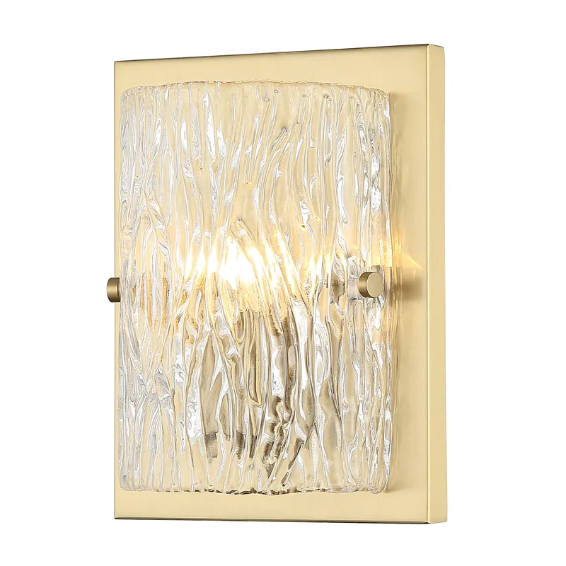 Morgan 1 Light Sconce - Satin Brass — Varaluz Lighting LED Wall Lights  