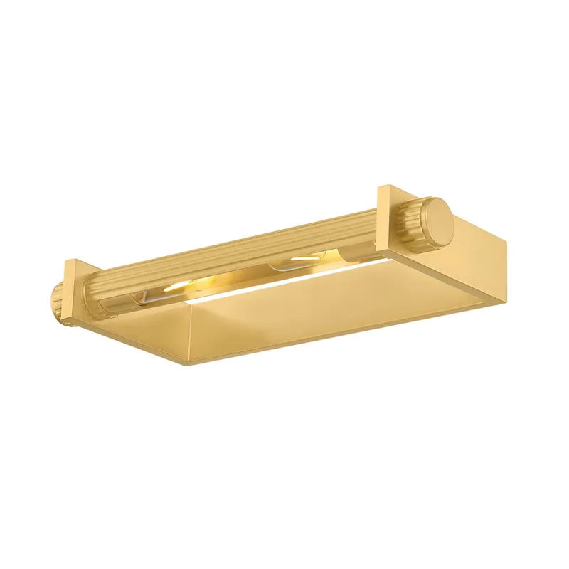 Judd 2-Light Picture Light in Aged Brass 18.5W x 2.5H (1319-AGB) — Foundry Lighting LED General Lighting 18.5W 