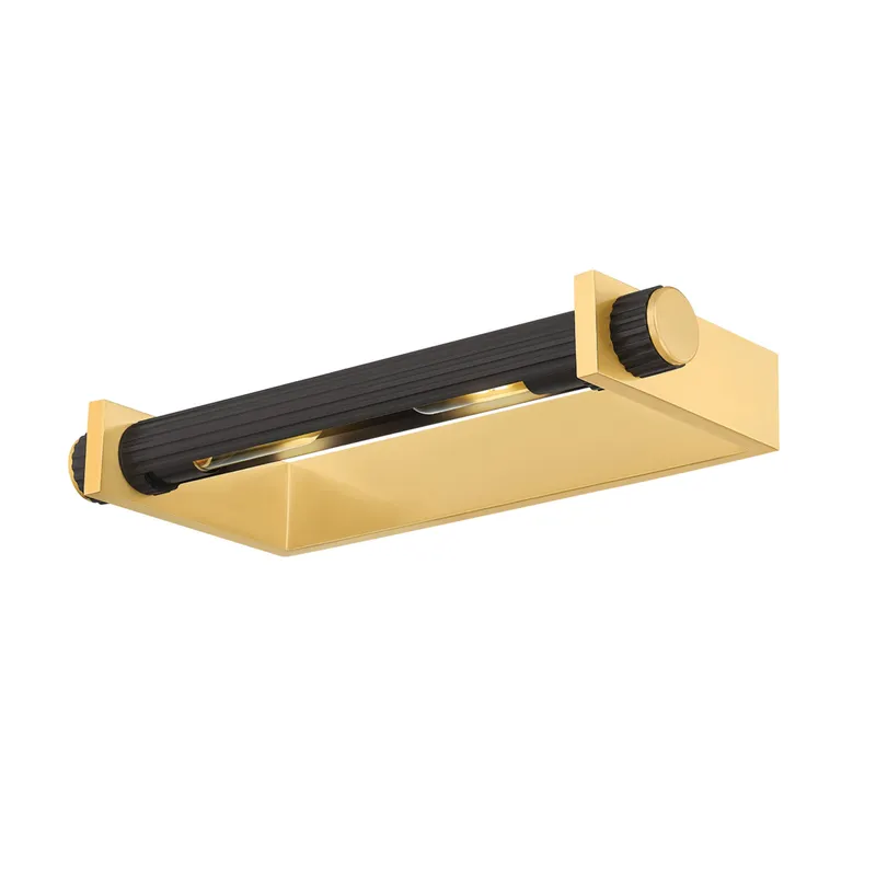 Judd 2-Light Picture Light in Aged Brass 18.5W x 2.5H (1319-AGB/DB) — Foundry Lighting LED General Lighting 18.5W 