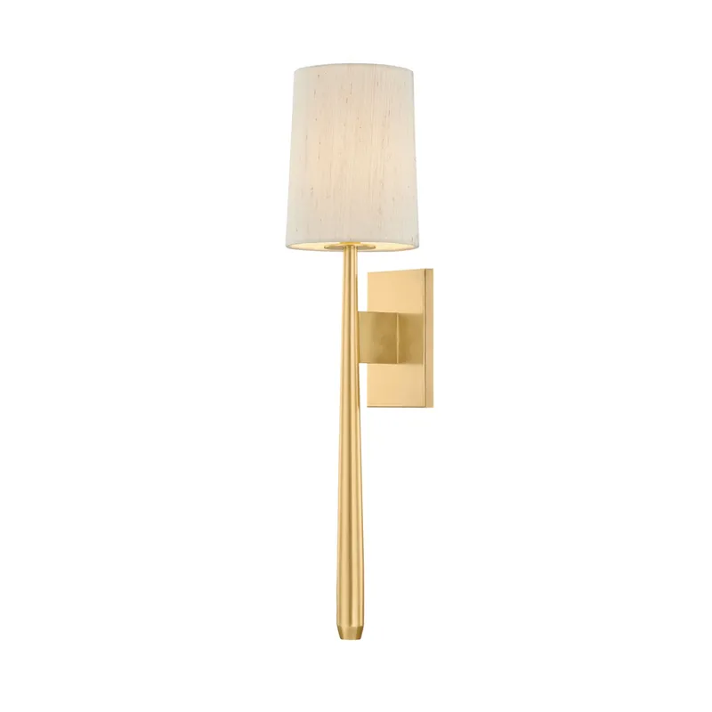 Bridgeton 1-Light Wall Sconce in Aged Brass 6W x 25.5H — Foundry Lighting LED Wall Lights 6.0W 