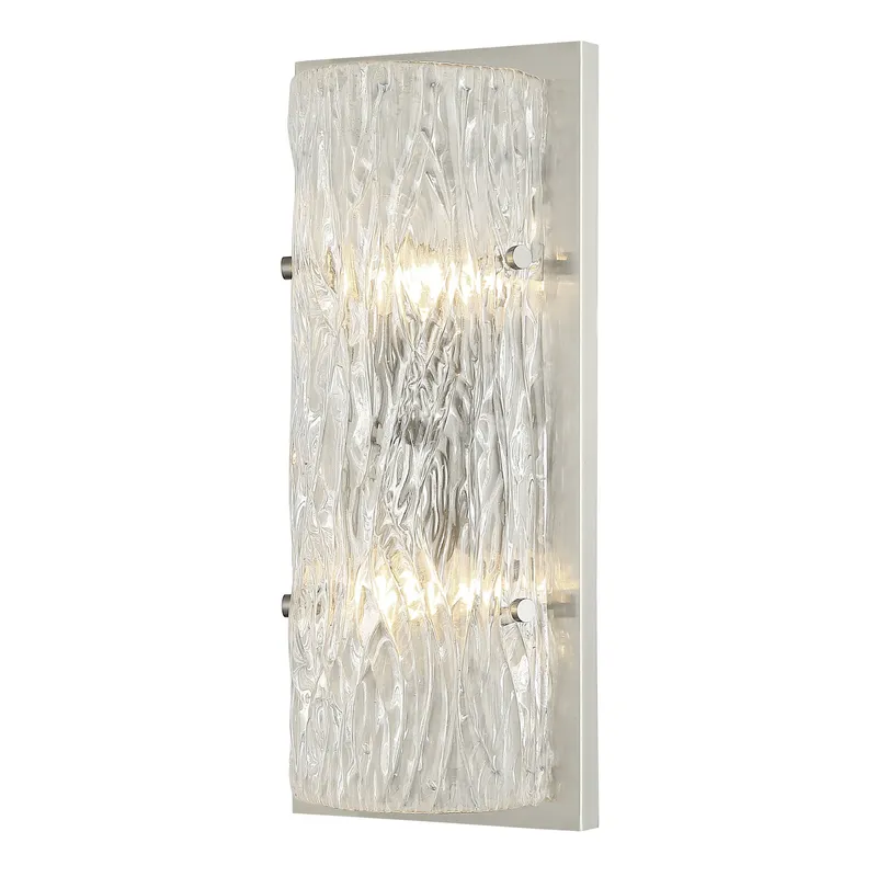 Morgan 2 Light Sconce - Brushed Nickel — Varaluz Lighting LED Wall Lights  