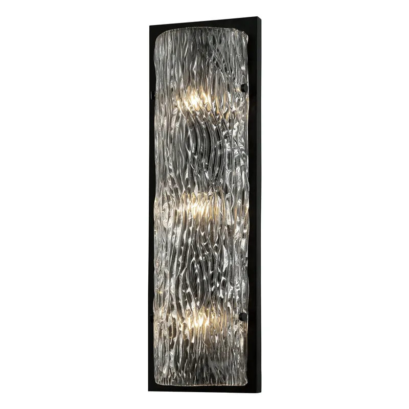 Morgan 3 Light Sconce - Black — Varaluz Lighting LED Wall Lights  