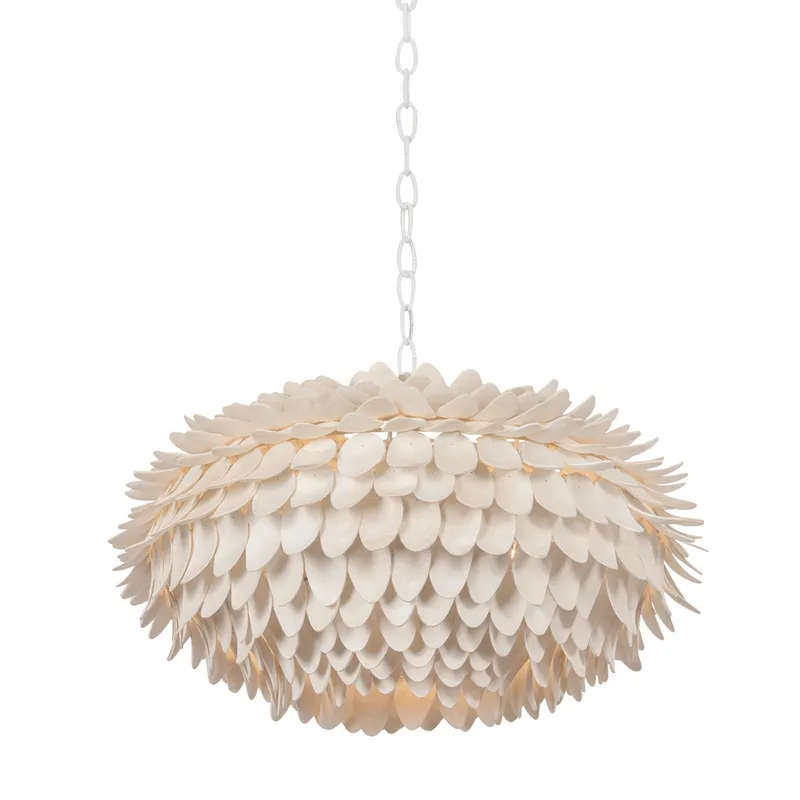 Alsen 3-Light Pendant in White Plaster 25.75W x 14.75H — Foundry Lighting LED Pendant Lights 75.0W 