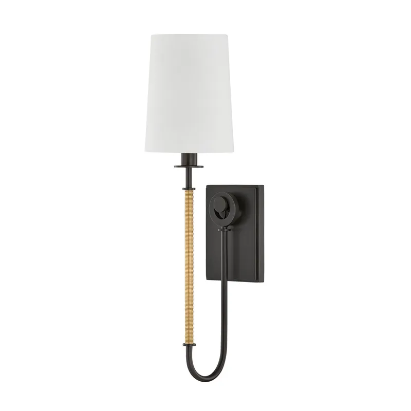 Glenmont 1-Light Wall Sconce in Aged Brass 5.25W x 20.5H (2071-AGB/DB) — Foundry Lighting LED Wall Lights 25.0W 