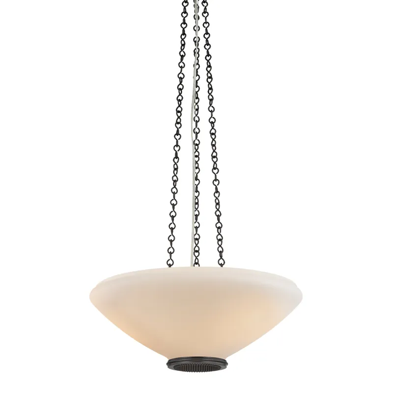 Awosting 3-Light Pendant in Distressed Bronze 17W x 6.25H — Foundry Lighting LED Pendant Lights 17.0W 