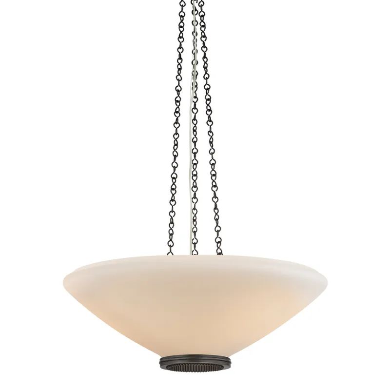 Awosting 3-Light Pendant in Distressed Bronze 22W x 8.25H — Foundry Lighting LED Pendant Lights 22.0W 