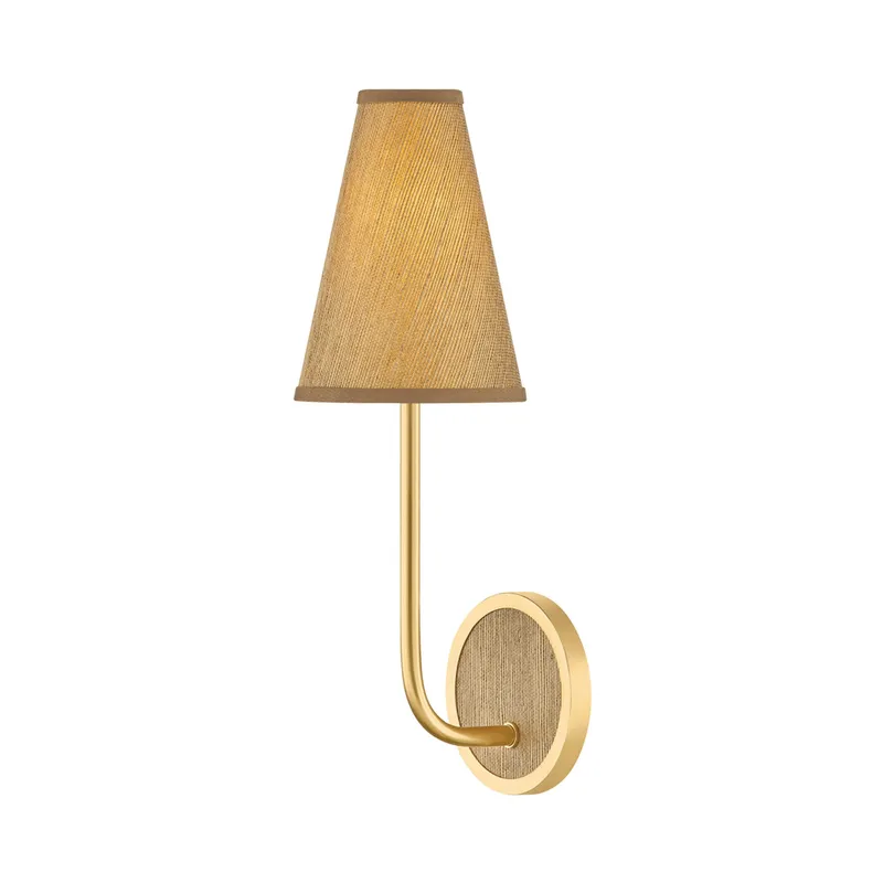Buskirk 1-Light Wall Sconce in Aged Brass 5.5W x 17H — Foundry Lighting LED Wall Lights 5.5W 