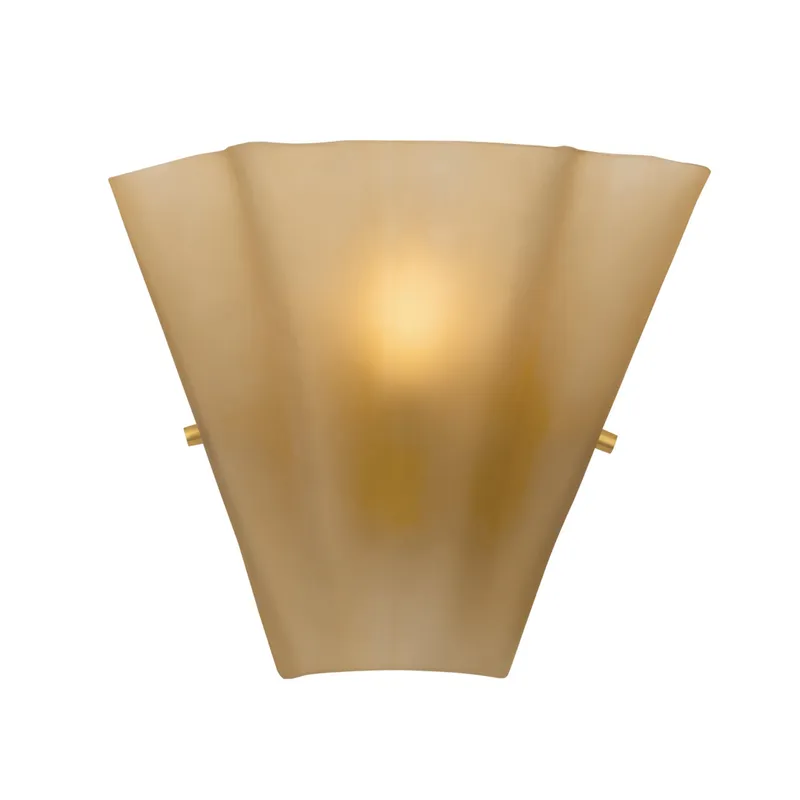 Queens 1-Light Wall Sconce in Aged Brass 11W x 9H — Foundry Lighting LED Wall Lights 11.0W 