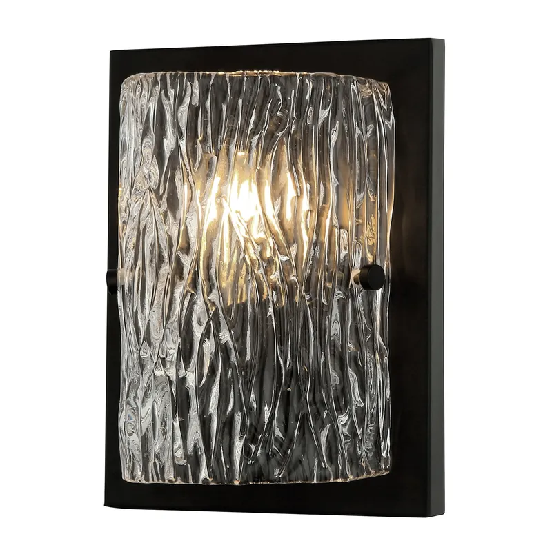 Morgan 1 Light Sconce - Black — Varaluz Lighting LED Wall Lights  