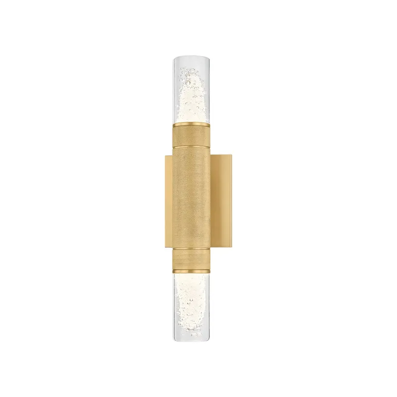Glen Cove 2-Light Wall Sconce in Aged Brass 4.25W x 17H — Foundry Lighting LED Wall Lights 25.0W 