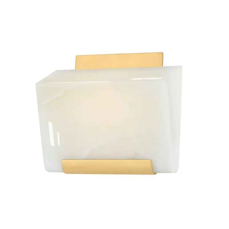 Fairfield 1-Light Wall Sconce in Aged Brass 8W x 7.25H — Foundry Lighting LED Wall Lights 8.0W 