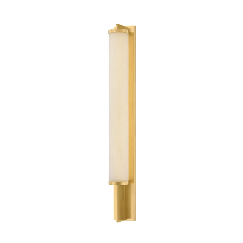 Northfield 1-Light Wall Sconce in Aged Brass 2.75W x 23.5H — Foundry Lighting LED Wall Lights 75.0W 
