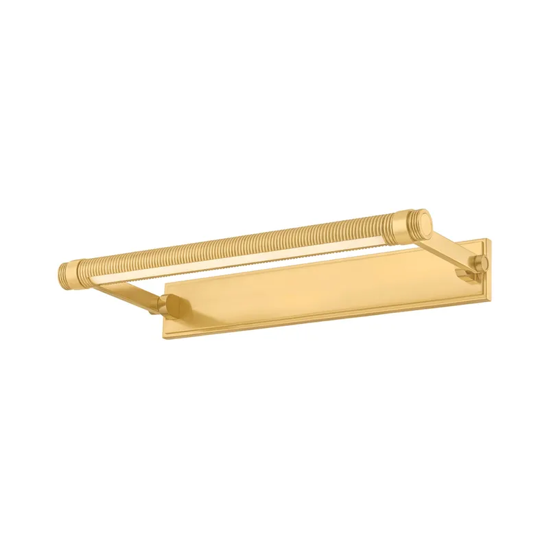 Duell 1-Light Picture Light in Aged Brass 18W x 2.75H (7318-AGB) — Foundry Lighting LED General Lighting 18.0W 