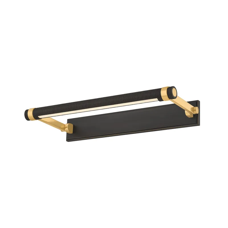 Duell 1-Light Picture Light in Aged Brass 18W x 2.75H (7318-AGB/DB) — Foundry Lighting LED General Lighting 18.0W 